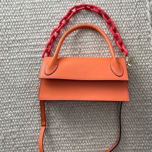 Orange Italian hand bag